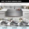 imageDELTA FAUCET Delta Lenta 36inch Retrofit Farmhouse Apron Front 16 Gauge Stainless Steel Single Bowl Kitchen Sink for UndermountDropIn Installation with Accessories 95J132T36SSS