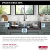 imageDELTA FAUCET Delta Lenta 36inch Retrofit Farmhouse Apron Front 16 Gauge Stainless Steel Single Bowl Kitchen Sink for UndermountDropIn Installation with Accessories 95J132T36SSS