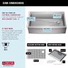 imageDELTA FAUCET Delta Lenta 36inch Retrofit Farmhouse Apron Front 16 Gauge Stainless Steel Single Bowl Kitchen Sink for UndermountDropIn Installation with Accessories 95J132T36SSS