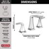 imageDelta 35789LFBL Vesna Bathroom Faucet Matte BlackChrome