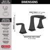 imageDelta 35789LFBL Vesna Bathroom Faucet Matte BlackMatte Black