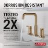 imageDelta 35849LFPD Nicoli 12 GPM Widespread Bathroom Faucet with Pull Down Spout and Push PopUp Drain Assembly  Matte BlackChampagne Bronze