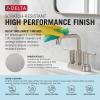 imageDelta 35849LFPD Nicoli 12 GPM Widespread Bathroom Faucet with Pull Down Spout and Push PopUp Drain Assembly  Matte BlackChampagne Bronze