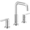 imageDelta 35849LFPD Nicoli 12 GPM Widespread Bathroom Faucet with Pull Down Spout and Push PopUp Drain Assembly  Matte BlackChrome