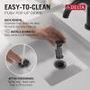 imageDelta 35849LFPD Nicoli 12 GPM Widespread Bathroom Faucet with Pull Down Spout and Push PopUp Drain Assembly  Matte BlackMatte Black