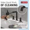 imageDelta 35849LFPD Nicoli 12 GPM Widespread Bathroom Faucet with Pull Down Spout and Push PopUp Drain Assembly  Matte BlackMatte Black