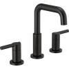 imageDelta 35849LFPD Nicoli 12 GPM Widespread Bathroom Faucet with Pull Down Spout and Push PopUp Drain Assembly  Matte BlackMatte Black