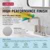 imageDelta 35849LFPD Nicoli 12 GPM Widespread Bathroom Faucet with Pull Down Spout and Push PopUp Drain Assembly  Matte BlackStainless