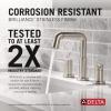 imageDelta 35849LFPD Nicoli 12 GPM Widespread Bathroom Faucet with Pull Down Spout and Push PopUp Drain Assembly  Matte BlackStainless