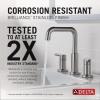 imageDelta 35849LFPD Nicoli 12 GPM Widespread Bathroom Faucet with Pull Down Spout and Push PopUp Drain Assembly  Matte BlackStainless