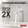 imageDelta 567LFBLGPMPP Modern Bathroom Faucet 10 GPM Water Flow Matte BlackChrome