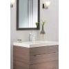 imageDelta 567LFBLGPMPP Modern Bathroom Faucet 10 GPM Water Flow Matte BlackChrome