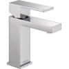 imageDelta 567LFBLGPMPP Modern Bathroom Faucet 10 GPM Water Flow Matte BlackChrome