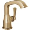 imageDelta 576LPUDST Stryke 12 GPM Single Hole Bathroom Faucet with Lever Handle and Diamond Seal Ceramic Disc Cartridges  Includes Optional Escutcheon  Lumicoat Champagne BronzeLumicoat Champagne Bronze