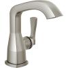 imageDelta 576LPUDST Stryke 12 GPM Single Hole Bathroom Faucet with Lever Handle and Diamond Seal Ceramic Disc Cartridges  Includes Optional Escutcheon  Lumicoat Champagne BronzeLumicoat Stainless