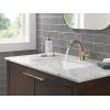 imageDelta Arvo 1 Hole Brushed Gold Bathroom Faucet with Sprayer Single Hole Bathroom Sink Faucet with Pull Out Sprayer for Vanity PushPop Drain Champagne Bronze 15840LFCZPDChampagne Bronze