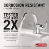 imageDelta Arvo 1 Hole Brushed Gold Bathroom Faucet with Sprayer Single Hole Bathroom Sink Faucet with Pull Out Sprayer for Vanity PushPop Drain Champagne Bronze 15840LFCZPDChrome