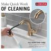 imageDelta Arvo 1 Hole Brushed Gold Bathroom Faucet with Sprayer Single Hole Bathroom Sink Faucet with Pull Out Sprayer for Vanity PushPop Drain Champagne Bronze 15840LFCZPDChampagne Bronze