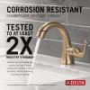 imageDelta Arvo 1 Hole Brushed Gold Bathroom Faucet with Sprayer Single Hole Bathroom Sink Faucet with Pull Out Sprayer for Vanity PushPop Drain Champagne Bronze 15840LFCZPDChampagne Bronze