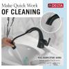 imageDelta Arvo 1 Hole Matte Black Bathroom Faucet with Sprayer Single Hole Bathroom Sink Faucet with Pull Out Sprayer for Vanity PushPop Drain Matte Black 15840LFBLPD