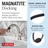 imageDelta Arvo 1 Hole Pull Down Bathroom Faucet with Sprayer Brushed Nickel Single Hole Bathroom Sink Faucet with Pull Out Sprayer for Vanity PushPop Drain SpotShield Stainless 15840LFSPPD
