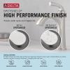 imageDelta Arvo 1 Hole Pull Down Bathroom Faucet with Sprayer Brushed Nickel Single Hole Bathroom Sink Faucet with Pull Out Sprayer for Vanity PushPop Drain SpotShield Stainless 15840LFSPPD