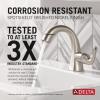 imageDelta Arvo 1 Hole Pull Down Bathroom Faucet with Sprayer Brushed Nickel Single Hole Bathroom Sink Faucet with Pull Out Sprayer for Vanity PushPop Drain SpotShield Stainless 15840LFSPPD