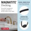 imageDelta Arvo Brushed Gold Bathroom Faucet with Sprayer 8 Inch 3 Hole Widespread Bathroom Sink Faucet with Pull Out Sprayer PushPop Drain Champagne Bronze 35840LFCZPD