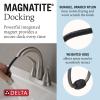 imageDelta Broadmoor Centerset Matte Black Bathroom Faucet with Sprayer 4 Inch 3 Hole Bathroom Sink Faucet with Pull Out Sprayer PushPop Drain Matte Black 25765LFBLPDSpotShield Stainless