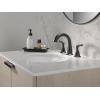 imageDelta Broadmoor Matte Black Bathroom Faucet with Sprayer 8 Inch 3 Hole Widespread Bathroom Sink Faucet with Pull Out Sprayer PushPop Drain Matte Black 35765LFBLPDMatte Black