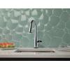 imageDelta Essa Brushed Nickel Bar Sink Faucet with Pull Down Sprayer Modern Single Hole Prep Sink Faucet Single Handle Arctic Stainless 9913ARDSTChrome