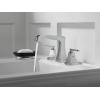 imageDelta Faucet Ashlyn Widespread Bathroom Faucet Matte Black Bathroom Sink Faucet 3 Hole Bathroom Faucet Diamnod Seal Valve Metal Drain Assembly Matte Black 3564BLMPUDSTChrome