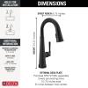 imageDelta Faucet Emmeline Bar Faucet Brushed Nickel Bar Sink Faucet Single Hole Wet Bar Faucets with Pull Down Sprayer Prep Sink Faucet Faucet for Bar Sink Lumicoat Arctic Stainless 9982ARPRDSTMatte Black