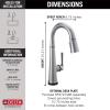 imageDelta Faucet Emmeline Bar Faucet Brushed Nickel Bar Sink Faucet Single Hole Wet Bar Faucets with Pull Down Sprayer Prep Sink Faucet Faucet for Bar Sink Lumicoat Arctic Stainless 9982ARPRDSTArctic Stainless