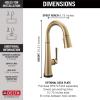 imageDelta Faucet Emmeline Bar Faucet Brushed Nickel Bar Sink Faucet Single Hole Wet Bar Faucets with Pull Down Sprayer Prep Sink Faucet Faucet for Bar Sink Lumicoat Arctic Stainless 9982ARPRDSTChampagne Bronze
