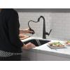 imageDelta Faucet Emmeline Bar Faucet Brushed Nickel Bar Sink Faucet Single Hole Wet Bar Faucets with Pull Down Sprayer Prep Sink Faucet Faucet for Bar Sink Lumicoat Arctic Stainless 9982ARPRDSTMatte Black