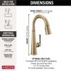 imageDelta Faucet Emmeline Bar Faucet Brushed Nickel Bar Sink Faucet Single Hole Wet Bar Faucets with Pull Down Sprayer Prep Sink Faucet Faucet for Bar Sink Lumicoat Arctic Stainless 9982ARPRDSTChampagne Bronze