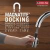 imageDelta Faucet Emmeline Bar Faucet Brushed Nickel Bar Sink Faucet Single Hole Wet Bar Faucets with Pull Down Sprayer Prep Sink Faucet Faucet for Bar Sink Lumicoat Arctic Stainless 9982ARPRDSTMatte Black