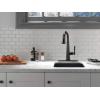 imageDelta Faucet Emmeline Bar Faucet Brushed Nickel Bar Sink Faucet Single Hole Wet Bar Faucets with Pull Down Sprayer Prep Sink Faucet Faucet for Bar Sink Lumicoat Arctic Stainless 9982ARPRDSTMatte Black