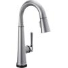 imageDelta Faucet Emmeline Bar Faucet Brushed Nickel Bar Sink Faucet Single Hole Wet Bar Faucets with Pull Down Sprayer Prep Sink Faucet Faucet for Bar Sink Lumicoat Arctic Stainless 9982ARPRDSTArctic Stainless