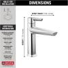 imageDelta Faucet Galeon Single Hole Bathroom Faucet Brushed Nickel Diamond Seal Technology Lumicoat Stainless 571SSPRMPUDSTLumicoat Stainless