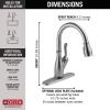 imageDelta Faucet Leland VoiceIQ Touchless Kitchen Faucet with Pull Down Sprayer Smart Faucet Alexa and Google Assistant Voice Activated Kitchen Sink Faucet Venetian Bronze 9178TVRBDSTArctic Stainless