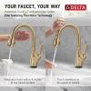 imageDelta Faucet Leland VoiceIQ Touchless Kitchen Faucet with Pull Down Sprayer Smart Faucet Alexa and Google Assistant Voice Activated Kitchen Sink Faucet Venetian Bronze 9178TVRBDSTChampagne Bronze