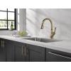 imageDelta Faucet Leland VoiceIQ Touchless Kitchen Faucet with Pull Down Sprayer Smart Faucet Alexa and Google Assistant Voice Activated Kitchen Sink Faucet Venetian Bronze 9178TVRBDSTChampagne Bronze