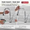 imageDelta Faucet Leland VoiceIQ Touchless Kitchen Faucet with Pull Down Sprayer Smart Faucet Alexa and Google Assistant Voice Activated Kitchen Sink Faucet Venetian Bronze 9178TVRBDSTChrome