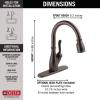 imageDelta Faucet Leland VoiceIQ Touchless Kitchen Faucet with Pull Down Sprayer Smart Faucet Alexa and Google Assistant Voice Activated Kitchen Sink Faucet Venetian Bronze 9178TVRBDSTVenetian Bronze