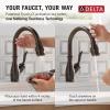 imageDelta Faucet Leland VoiceIQ Touchless Kitchen Faucet with Pull Down Sprayer Smart Faucet Alexa and Google Assistant Voice Activated Kitchen Sink Faucet Venetian Bronze 9178TVRBDSTVenetian Bronze