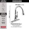 imageDelta Faucet Leland VoiceIQ Touchless Kitchen Faucet with Pull Down Sprayer Smart Faucet Alexa and Google Assistant Voice Activated Kitchen Sink Faucet Venetian Bronze 9178TVRBDSTChrome