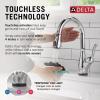 imageDelta Faucet Leland VoiceIQ Touchless Kitchen Faucet with Pull Down Sprayer Smart Faucet Alexa and Google Assistant Voice Activated Kitchen Sink Faucet Venetian Bronze 9178TVRBDSTChrome