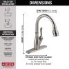 imageDelta Faucet Leland VoiceIQ Touchless Kitchen Faucet with Pull Down Sprayer Smart Faucet Alexa and Google Assistant Voice Activated Kitchen Sink Faucet Venetian Bronze 9178TVRBDSTSpotShield Stainless